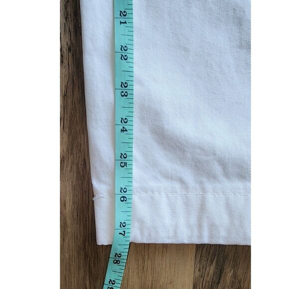 Vintage 90's Liz Claiborne White Tapered Leg Jeans Sz 8P - Picture 5 of 8